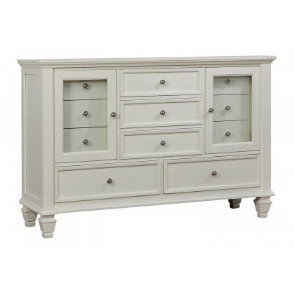 Coaster Sandy Beach California King Storage Sleigh Bed - White