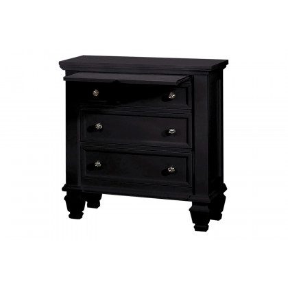 Coaster Sandy Beach Eastern King Panel Bed with High Headboard - Black
