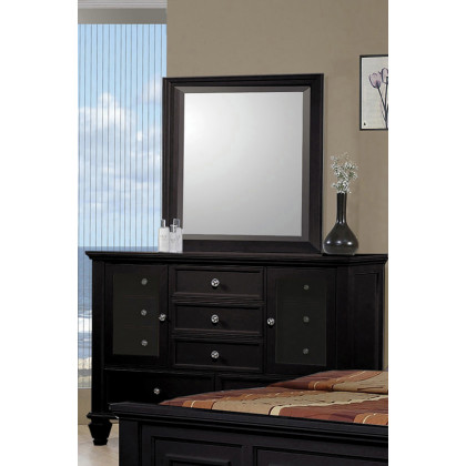 Coaster Sandy Beach Eastern King Panel Bed with High Headboard - Black