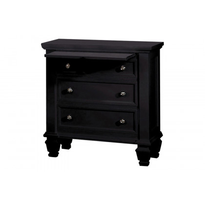 Coaster Sandy Beach California King Panel Bed with High Headboard - Black