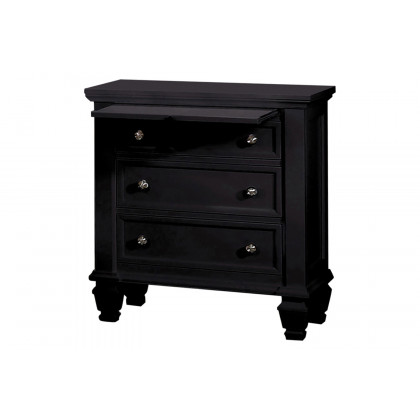 Coaster Sandy Beach California King Panel Bed with High Headboard - Black