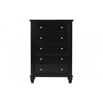 Coaster Sandy Beach 5-Drawer Chest - Black