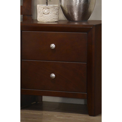 Coaster - Serenity Rectangular 2-Drawer Nightstand in Rich Merlot