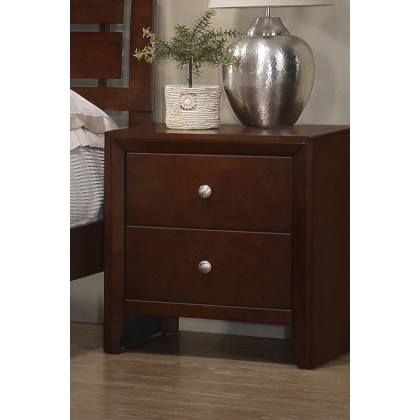Coaster - Serenity Rectangular 2-Drawer Nightstand in Rich Merlot