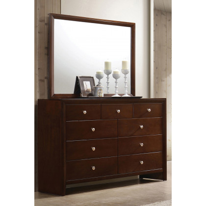 Coaster - Serenity Rectangle Dresser Mirror in Rich Merlot