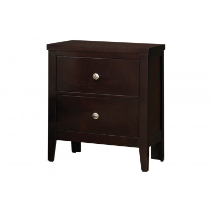 Coaster Carlton Queen Upholstered Bed - Cappuccino/Black