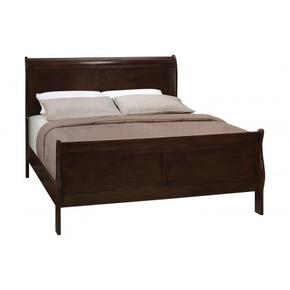 Coaster Louis Philippe Queen Panel Sleigh Bed - Cappuccino