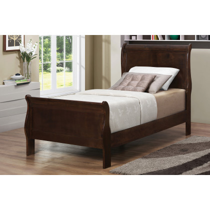 Coaster Louis Philippe Twin Panel Sleigh Bed - Cappuccino