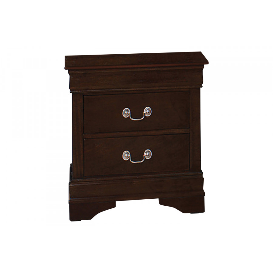 Coaster Louis Philippe 2-Drawer Nightstand - Cappuccino