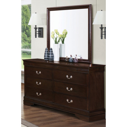 Coaster - Louis Philippe Square Mirror in Cappuccino