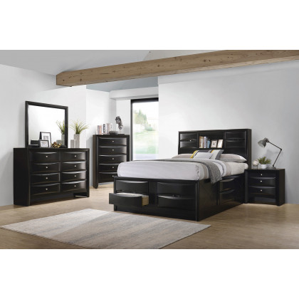 Coaster Briana California King Platform Storage Bed - Black