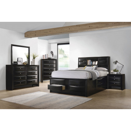 Coaster Briana Queen Platform Storage Bed - Black