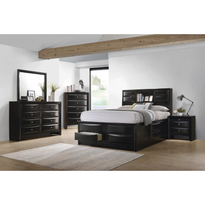 Coaster Briana Queen Platform Storage Bed - Black