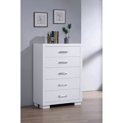 Coaster Jessica 5-Drawer Chest - White