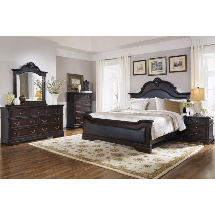 Coaster Cambridge Queen Panel Bed - Cappuccino/Brown