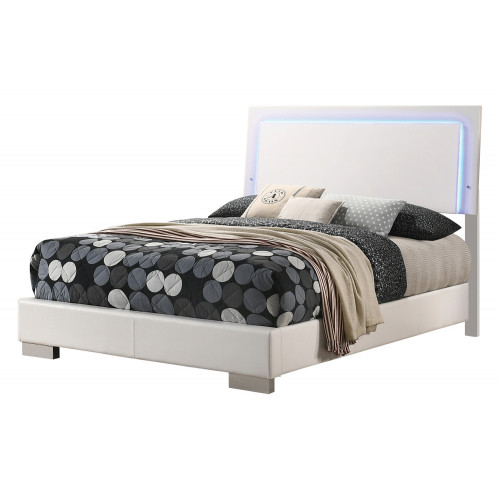Coaster - Felicity Full Panel Bed with Led Lighting