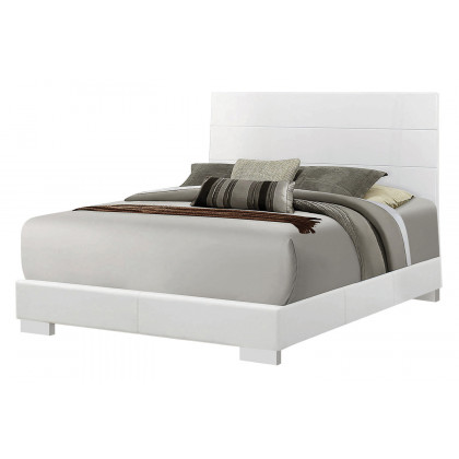 Coaster Felicity Queen Panel Bed - Glossy White