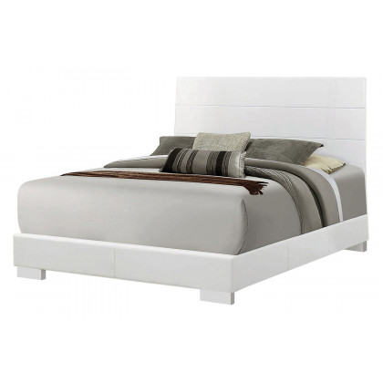 Coaster Felicity Queen Panel Bed - Glossy White