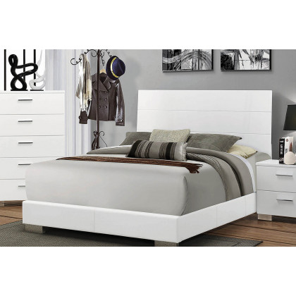 Coaster Felicity Queen Panel Bed - Glossy White