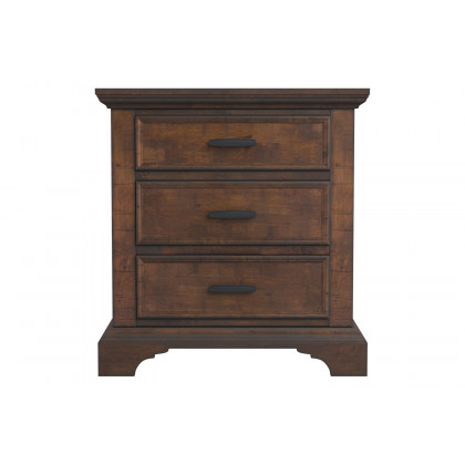 Coaster - Elk Grove 3-Drawer Nightstand in Vintage Bourbon