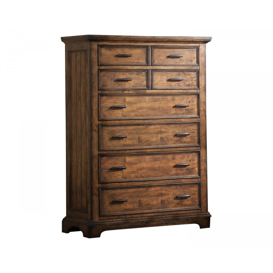 Coaster - Elk Grove 7-Drawer Chest in Vintage Bourbon