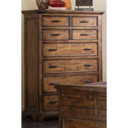 Coaster - Elk Grove 7-Drawer Chest in Vintage Bourbon