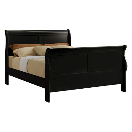 Coaster Santee Louis Philippe Full Sleigh Panel Bed - Black