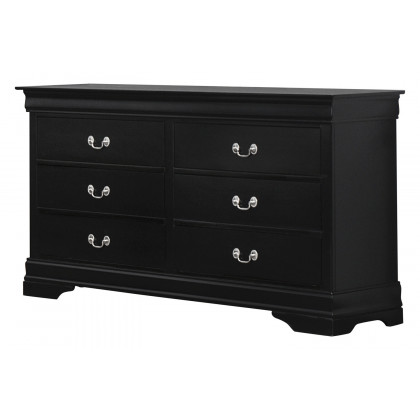 Coaster Santee Louis Philippe Full Sleigh Panel Bed - Black