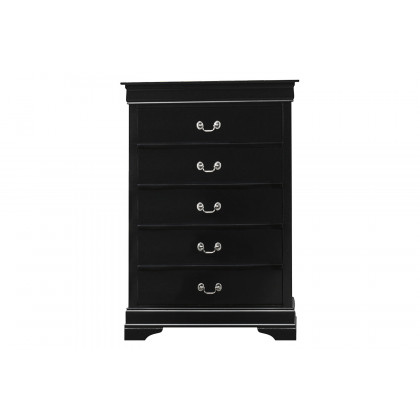 Coaster Santee Louis Philippe Full Sleigh Panel Bed - Black