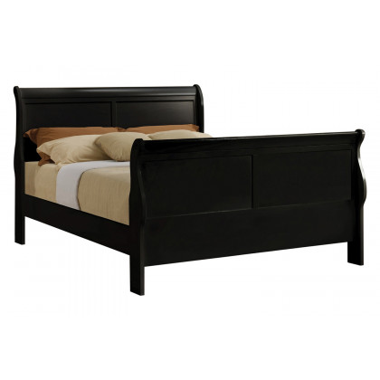 Coaster Santee Louis Philippe Full Sleigh Panel Bed - Black