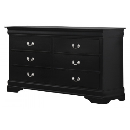 Coaster Santee Louis Philippe Queen Sleigh Panel Bed - Black