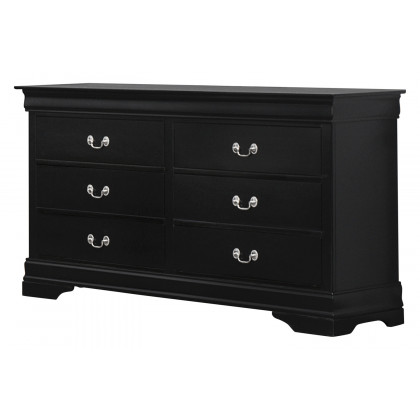 Coaster Santee Louis Philippe Twin Sleigh Panel Bed - Black