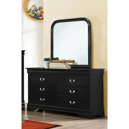 Coaster - Louis Philippe Rectangle Dresser Mirror in Black