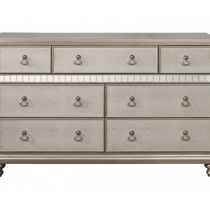 Coaster - Bling Game 7-Drawer Dresser in Metallic Platinum