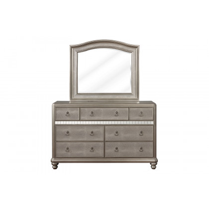 Coaster - Bling Game 7-Drawer Dresser in Metallic Platinum