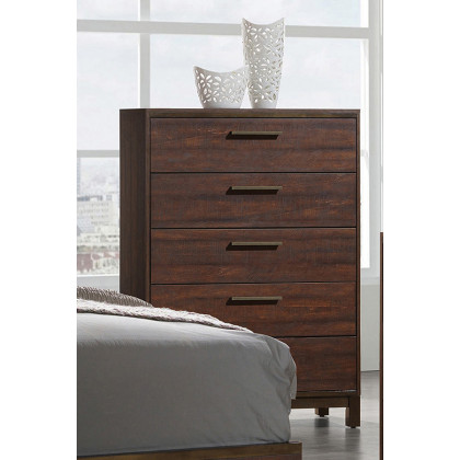 Coaster Edmonton Eastern King Panel Bed - Rustic Tobacco