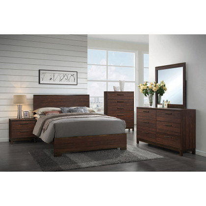 Coaster Edmonton Eastern King Panel Bed - Rustic Tobacco