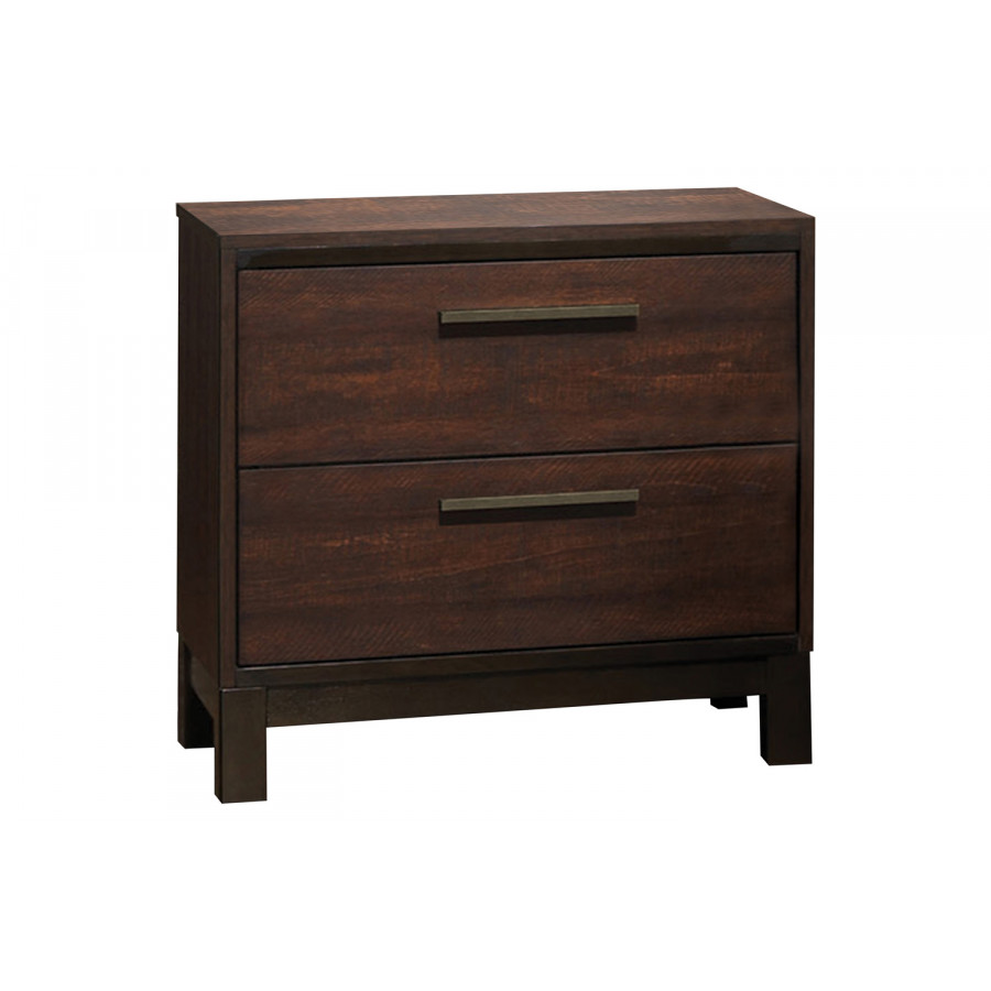 Coaster - Edmonton 2-Drawer Nightstand in Rustic Tobacco