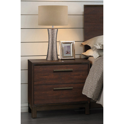 Coaster - Edmonton 2-Drawer Nightstand in Rustic Tobacco