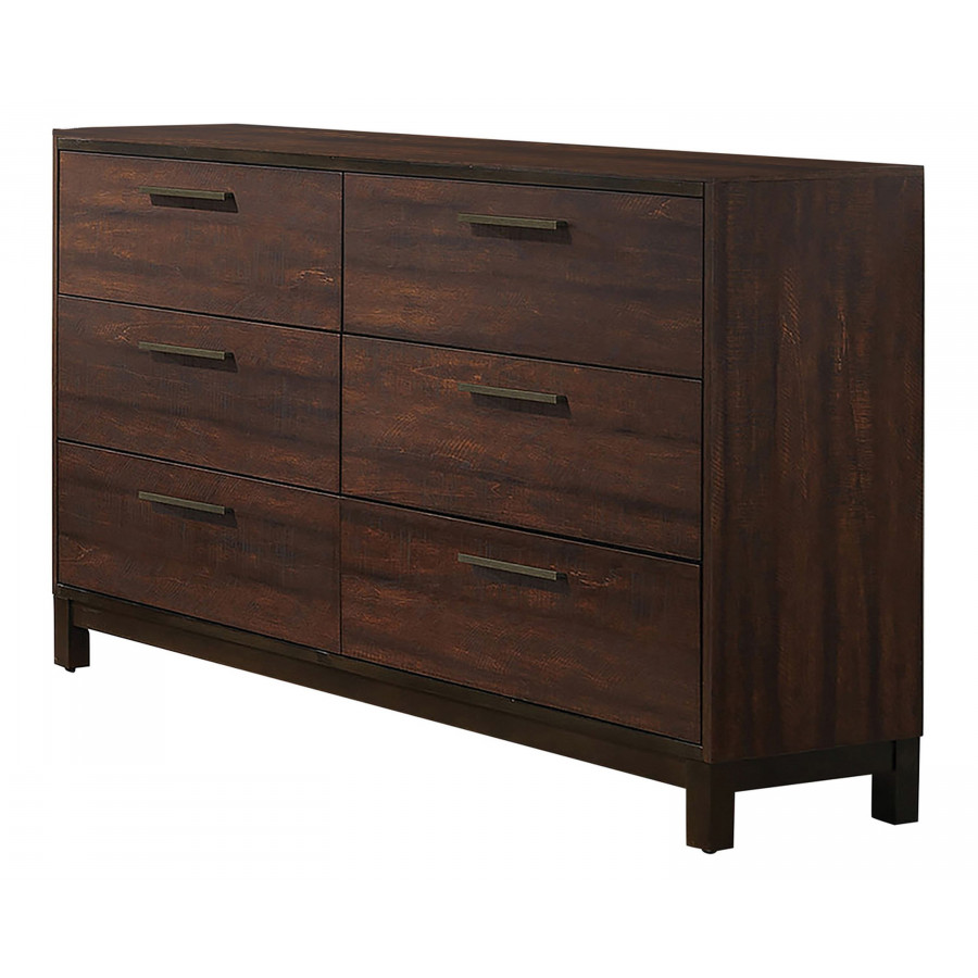 Coaster - Edmonton 6-Drawer Dresser in Rustic Tobacco