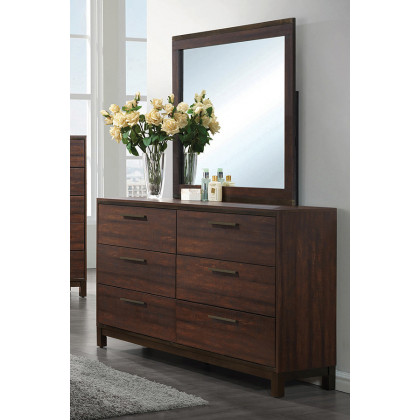 Coaster - Edmonton 6-Drawer Dresser in Rustic Tobacco