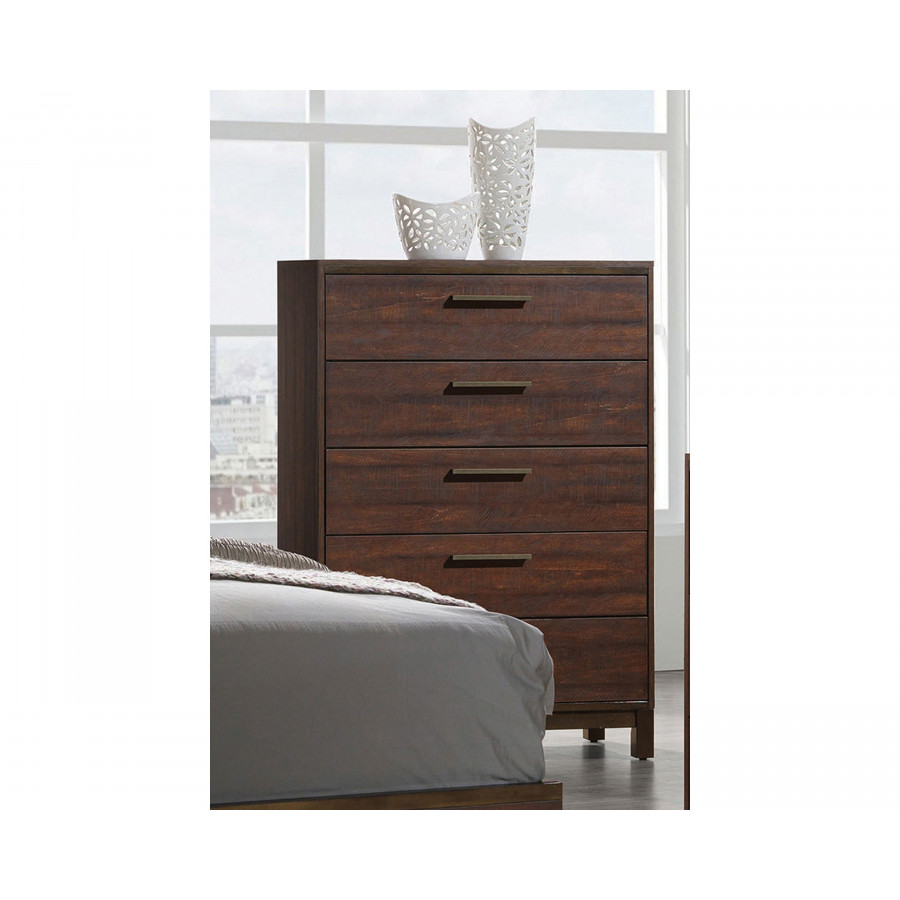 Coaster - Edmonton 5-Drawer Chest in Rustic Tobacco
