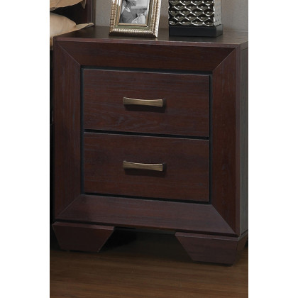 Coaster Kauffman 2-Drawer Nightstand - Dark Cocoa