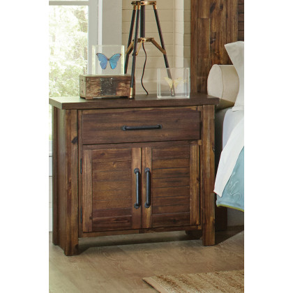 Coaster - Sutter Creek 2-Door Nightstand in Vintage Bourbon