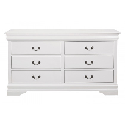 Coaster Louis Philippe 6-Drawer Dresser - White