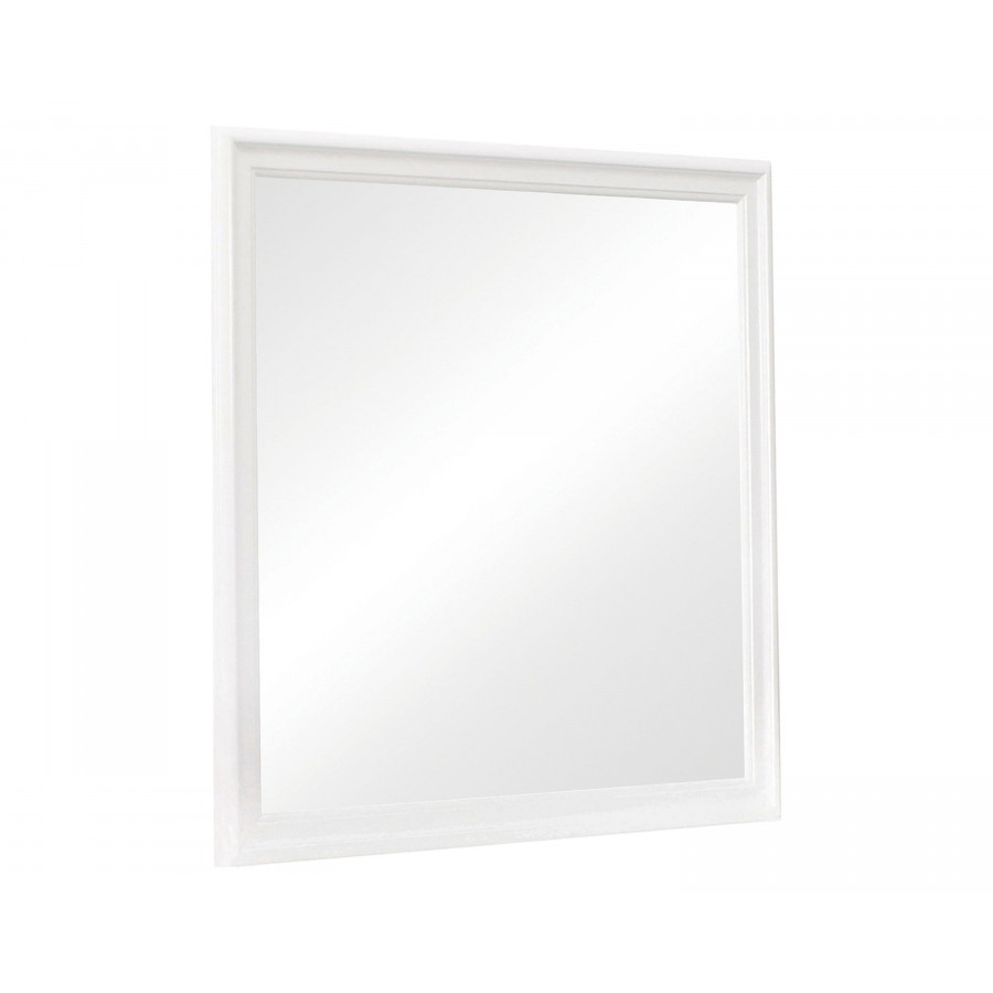 Coaster - Louis Philippe Beveled Edge Square Mirror in White