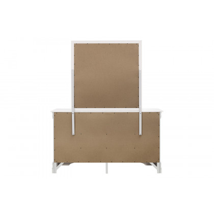 Coaster - Louis Philippe Beveled Edge Square Mirror in White