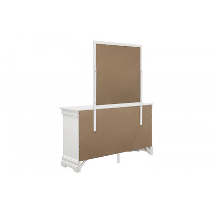 Coaster - Louis Philippe Beveled Edge Square Mirror in White