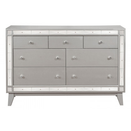 Coaster - Leighton 7-Drawer Dresser in Metallic Mercury