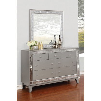 Coaster - Leighton 7-Drawer Dresser in Metallic Mercury